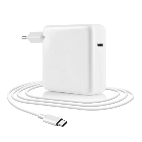 Adaptateur d'alimentation USB-C de 61 W, compatible avec le chargeur  Mac Book Pro, pour Mac Book Pro 13 15 16 po 2020 2019 2018