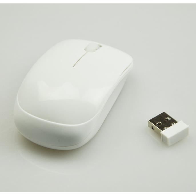 Clavier souris sans fil blanc - avec mini connecteur - YaYi Business