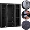 Armoire de Rangement en Tissu Triple à avec Dressing – Image 4
