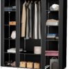 Armoire de Rangement en Tissu Triple à avec Dressing – Image 2