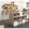 Étagère cubes en bois brut dinamic 6 cases – Image 4