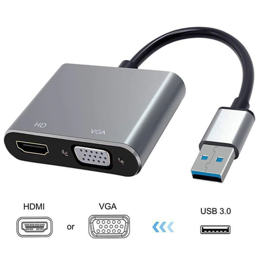 ADAPTATEUR USB 3.0 VERS HDMI / VGA AVEC AUDIO