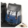 Sac à dos en cuir PU BLEU – Image 2