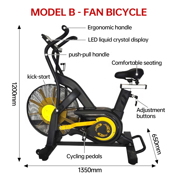 Vélo d'exercice résistance à l'air – Image 4